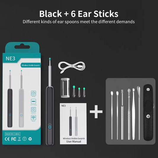 NE3 Ear Cleaner High Precision with Camera LED 